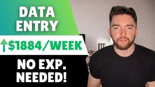 ⬆️$1,884/WEEK No Experience Data Entry Remote Jobs Hiring Now!