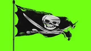 PIRATE FLAG‍️ GREEN SCREEN