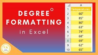 3 Ways to Add a Degree Symbol in Excel - Tutorial