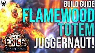 TWO BUTTON TOTEM BUILD! | Flamewood Totem Juggernaut 650+ Delve (No Mageblood) | PoE 3.24 Necropolis