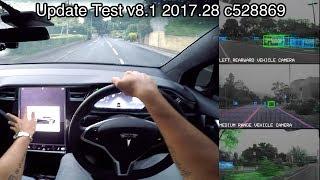 TESLA V8.1 Update Full Test (Autopilot, Auto Parking, Auto Lane Change)