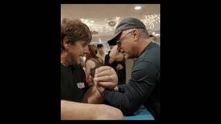 The legend returns John Brzenk VS Monster Jeff Dabe #shorts #johnbrzenk #armwrestling #devonvsjohn