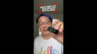 Testing More Mics on iPhone 15 Pro Max