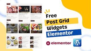 How to add free Post Grid Widgets in Elementor | Elementor Post grids