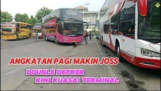 ANGKATAN PAGI MAKIN JOSS!! SEJUMLAH PO KERAHKAN DOUBLE DECKER!