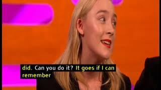 Saoirse Ronan sings her name