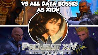 [KH3 Mods] Project XIV Xion VS All KH3 Data Boss Fights (Critical Mode)