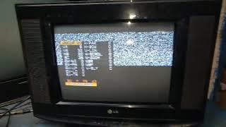 LG 14 inch ultra slim CRT TV, vertical section, service mode setting,