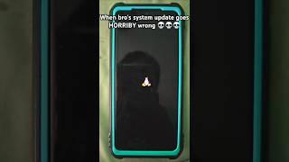 When bro's system update goes horribly wrong  #linux #error #penguin #android #shorts