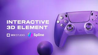 Interactive 3D elements | Wix Studio x Spline