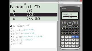 Classwiz How-To: Using BinomialPD and BinomialCD