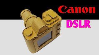 How To Make DSLR Camera From Cardboard || Canon DSLR Camera