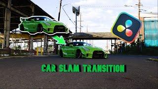 How To make The Car Slam Transition In Davinci Resolve! (Free version)