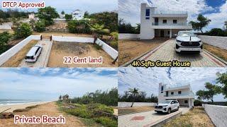 Ad:211- Beach House for Sale in Koovathur ECR | 4k Sqft House| 22 cent land| Dtcp Approved land|