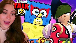 BRAWL TALK - NEW BRAWLERS KENJI + MOE | SPONGEBOB SKINS + MORE!