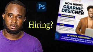 How to Design a Job Offer Post in Photoshop (REAL TIME)