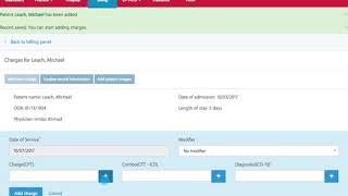 Recordit add new patient and charge