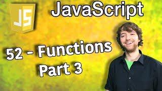 JavaScript Programming Tutorial 52 - Callback Functions - Functions Part 3