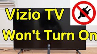 VIZIO TV WON'T TURN ON/BLACK SCREEN, EASY FIX