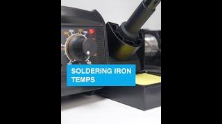 Soldering Iron Temps - Collin’s Lab Notes #adafruit #collinslabnotes