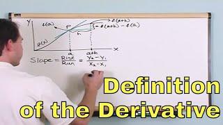 The Derivative in Calculus Defined as a Limit - [1-2]