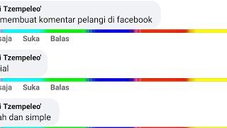 Komentar Pelangi di Facebook