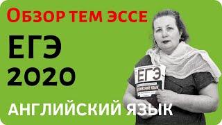 О темах эссе из вариантов ЕГЭ по английскому языку 2020 года. Подготовка к ЕГЭ по английскому языку