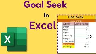Goal seek in Excel|How to use Goal seek in Excel#goalseek