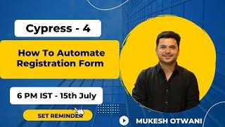 Day 4- How To Automate Registration Form In Cypress