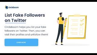 List Fake Twitter Followers with Circleboom