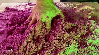 ASMR | Making Slime then Adding Kinetic Sand ￼