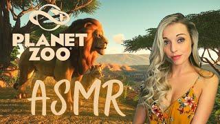 ASMR gaming - Planet Zoo FIRST PLAYTHROUGH and tutorial - whispered, keyboard sounds, clicking