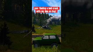 Finding a HELI CRASH on DayZ #shorts