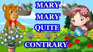 Mary Mary Quite Contrary | Kids & Nursery Rhymes | Sing Along Song | Animated