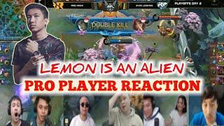 Reaction Pro Player Terhadap Kehebatan Leomord Lemon Saat Mengalahkan Evos 2-1 Di SF MPL S5