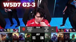 EDG vs TES - Game 3 | Week 5 Day 7 LPL Spring 2023 | Edward Gaming vs Top Esports G3