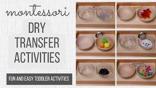 Montessori Dry Transfer Activities