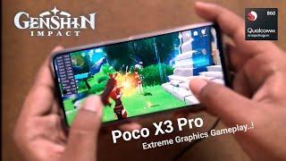 Genshin impact on Poco X3 Pro | Ultimate Graphics Test | Snapdragon 860 | 8GB RAM