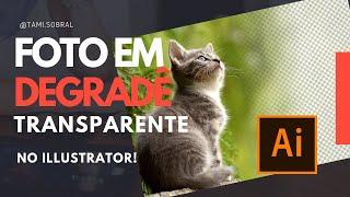 Como criar DEGRADÊ TRANSPARENTE no Illustrator? Maneira rápida!