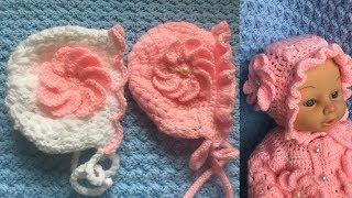 How to crochet Baby Bonnet hat/Easy crochet Baby hat