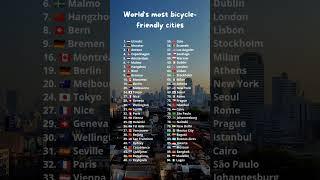 World's most bicycle-friendly cities