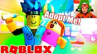 Николь удочерил Damon ROBLOX ADOPT ME ! РОБЛОКС с НИКОЛЬ и DAMON / ЛЕТСПЛЕЙ с NikolCrazy Gamer