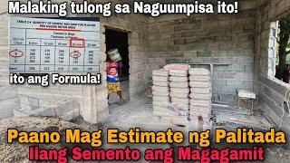 Paano Mag Estimate ng Palitada kung ilang Semento ang Magagamit