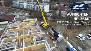 Aufrichten Holzbau in Wangen im Allgäu