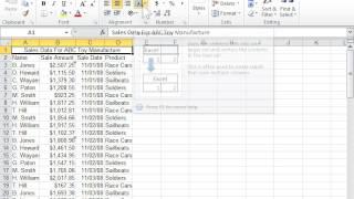 Excel 2010 Merge Cells or Split Merged Cells