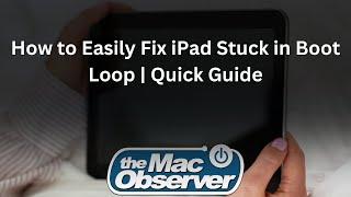 Easily Fix Your iPad Stuck in Boot Loop in Minutes [2024 Guide]