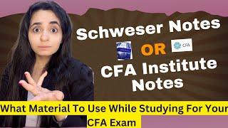 CFA Institute Notes Or Schweser Notes What To Use  For  Your CFA Exam | Practise Questions &Classes