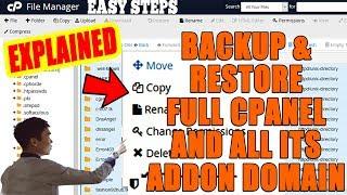 How to restore full cPanel with all its Addon Domain [STEP BY STEP]️