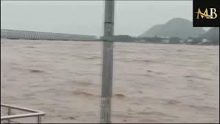  11 Lakh Cusecs Released from Prakasam Barrage; Vijayawada on Alert Amid Heavy Rains