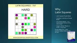 Puzzle Maker Pro - Latin Squares - 2024 Big Update
